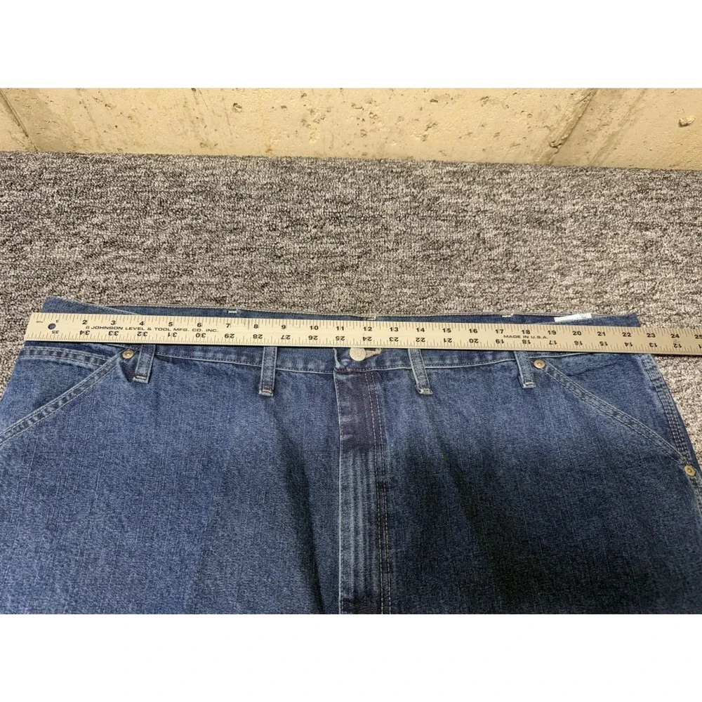 Wrangler Carpenter Jeans Mens 46x30 Blue Loose Fit Utility Denim 94LSWDV NEW
